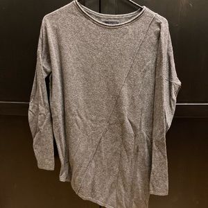 Velvet brand cashmere asymmetrical sweater - grey